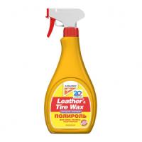 полироль матовый (кож.,рез.,пласт.) leather & tire wax low gloss, 500мл фото